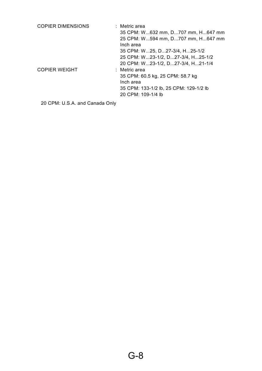 Konica-Minolta MINOLTA Di200 Di251 Di351 GENERAL Service Manual-2